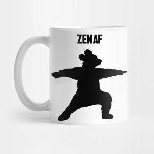 Zen Af Bear, Yoga Meditation Funny Mug